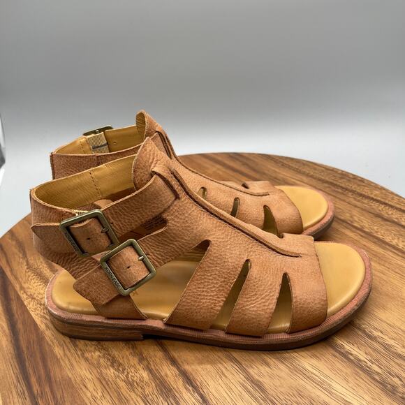 Kork-Ease Baltea Gladiator Sandals Womens Size 7 M Brown Leather Comfort Casual - Picture 1 of 8